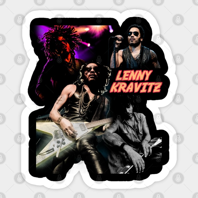 Lenny's Threads of Triumph Rock Icon Vibes in Every Stitch Sticker by Confused Reviews